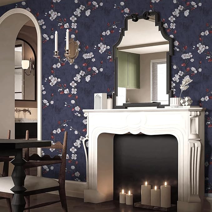 Floral Peel and Stick Wallpaper Flower Tree Contact Paper A Set of 17.5