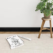 LaCheery Black Wood Mirror Frame Border Peel and Stick Mirror Border Tape Black Wallpaper Borders for Bathroom Mirrors Borders Sticker Waterproof Removable Bulletin Board Wall Paper Trim Decor 3