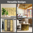 Art3d Natural Bamboo Wall Panel for Interior Wall Decor, Renewable Pole Wrap Wainscoting Paneling for Wall Ceiling Furniture Cabinet Office, 12 x 96 Inch, 2-Pack - Light Burned