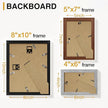 Vittanly 15 Pack Picture Frames Collage Wall Decor, Multi Sizes Including 3pcs 8x10, 6pcs 5x7 and 6pcs 4x6 Photo Frames, Gallery Frame Set for Wall or Tabletop Display, Black, Walnut Brown and Grey