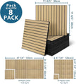 8-Pack Peel and Stick Acoustic Wall Panels, 11.8