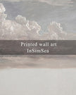 InSimSea Framed Canvas Wall Art Vintage Decor, Home Decor Classical Oil Painting Cloud Study Large Decorations for Living Room, Wall Art for Bedroom Bathroom Gallery, 20