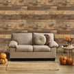 Decoroom 17.71''×511'' Peel and Stick Wallpaper Distressed Wood Plank Wallpaper Rustic Wood Grain Pattern Wall Paper Removable Self Adhesive Brown Shiplap Vinyl Film