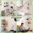 8x11.8 Inch Corner Shelf Wall Mount Set of 2, White Acrylic Corner Floating Shelves, Wall Organizer Shelf for Bathroom, Kitchen, Bedroom, Living Room, Dining Room, Office