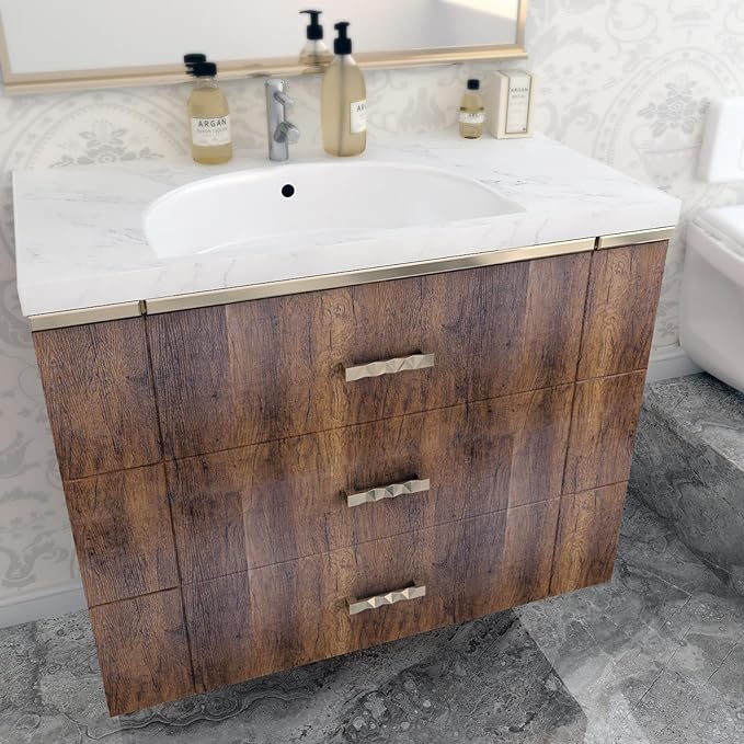 Decotalk 24"x200" Vintage Wood Grain Contact Paper Wood Contact Paper for Countertops Waterproof Woodgrain Vinyl Wrap Woods Peel and Stick Wallpaper Countertop Vinyl Wrap Woods Countertop Cover
