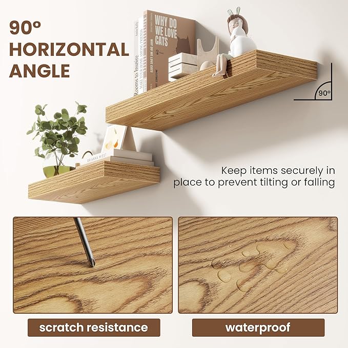 55 Inch Floating Shelves for Wall 2 Pack, 55