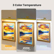 2 Pack Picture Art Lights - 24 Inch Gold Cordless Battery Powered Art Light with Dimmable Remote for Living Room, Artwork & Dartboard