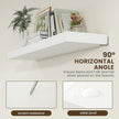 48 Inch White Floating Shelf | 12 Inch Deep Floating Shelves Set of 1 | 48