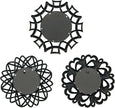 Retro Silver Mirrors for Wall Pack of 3. Round Mirrors. Decorative Mirrors.Wall Mirrors for Decor Home DecorPlastic Frames.Glass Mirrors.Make Old Silver Color.