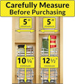 LYNK PROFESSIONAL® Élite™ Pull Out Spice Rack Organizer for Inside Kitchen Cabinets - 4-3/8 inch Wide - Slide Out Drawer – Wood/Chrome Sliding Spice Organization for cabinet - Spice Racks - 2 Tier