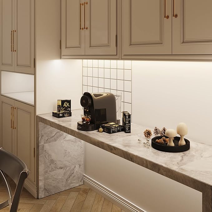 GETINLIGHT Inlight 24-inch Hardwired Only LED Under Cabinet Lighting, Daylight White(5000k), Dimmable, Matte White Finished, ETL Listed, IN-0201-13-WH-50