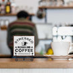 Coffee Bar Decor, Farmhouse Kitchen Table Decor, Coffee Station Accessories, Wooden Decorative Sign with Iron Stand for Table Desk Shelf Display-E15