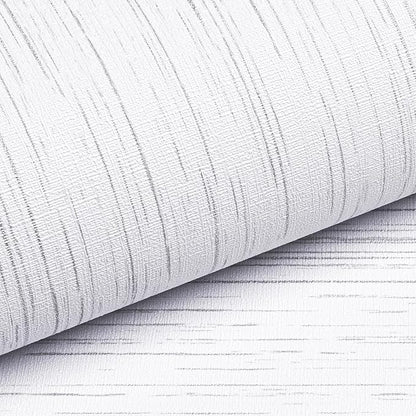 Livelynine 15.8x394 Textured Wallpaper Stick and Peel White Embossed Wallpaper Self Adhesive Contact Paper Texture Faux Grasscloth Wall Covering Renter Friendly Grass Cloth Fabric Wall Paper Roll