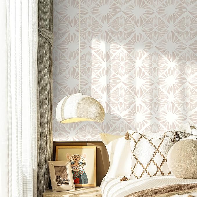 Geometric Peel and Stick Wallpaper Boho 393 