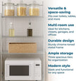Honey-Can-Do BTH-05079 3-Tier Metal Bathroom Shelf Space Saver, 9.45 x 22.83 x 59.84, Chrome