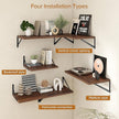 Deep Floating Shelves Wall Mounted, 55