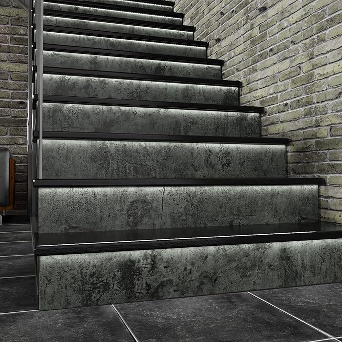 VaryPaper 15.7''x78.7'' Industrial Weathered Concrete Wallpaper Peel and Stick Modern Cement Contact Paper Decorative Self Adhesive Vinyl Removable Grey Wall Paper Roll for Bedroom Bathroom Kitchen