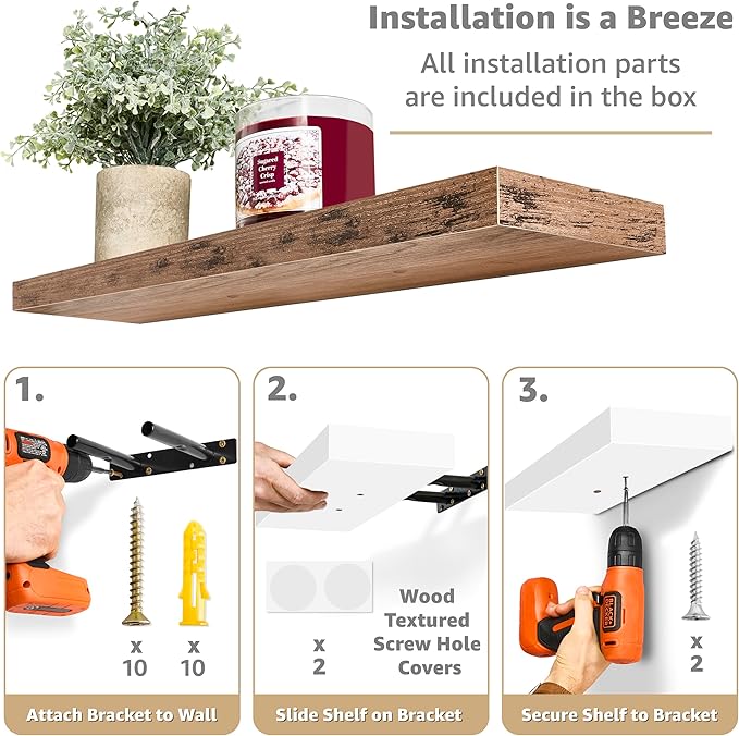 Sorbus Floating Shelves for Wall - 24