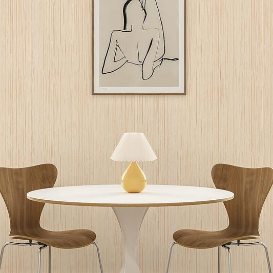 Beige Grasscloth Peel and Stick Wallpaper A Set of 23.6''x120'' Textured Self-Adhesive Contact Paper Linen Grasscloth Removable Wallpaper for Cabinets Counter Top Liners