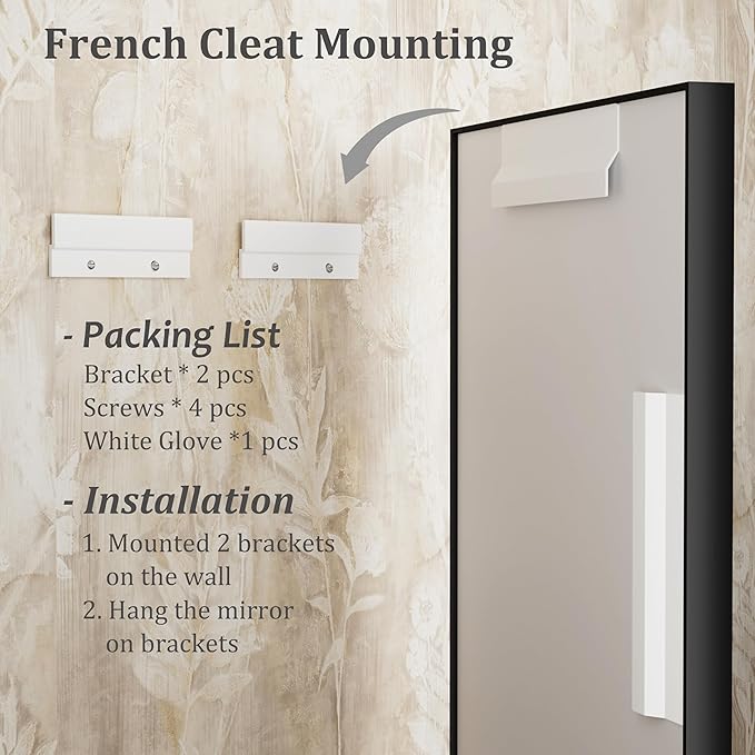 55x36 Inch Black Metal Framed Bathroom Mirror for Wall, Large Rectangle Mirror, Matte Black Bathroom Vanity Mirror, Anti-Rust, Square Corner, Shatterproof, Hangs Horizontally or Vertically