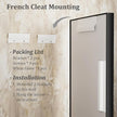 50x40 Inch Black Metal Framed Bathroom Mirror for Wall, Large Rectangle Mirror, Matte Black Bathroom Vanity Mirror, Anti-Rust, Square Corner, Shatterproof, (Horizontal/Vertical)