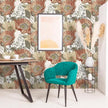Livebor Floral Wallpaper Peel and Stick Boho Large Floral Peel and Stick Wallpaper Vintage Multicolor Flower Contact Paper 17.7'' x 118.1'' Self Adhesive Wall Paper for Bathroom Wall Covering Decor