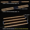 WOBANE Under Cabinet Lighting Kit,Flexible LED Strip Lights Bar,Under Counter Lights for Kitchen,Cupboard,Desk,Monitor Back,Shelf,6.6 Feet Tape Light Set,ETL Listed,120 LEDs,1100lm,2700K WarmWhite