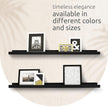 Kiera Grace Floating Shelves for Wall, Engineered Wood Picture Frame Wall Shelves, Easy to Assemble Display Shelves, Ideal for Home Decor, Pack of 2, 44