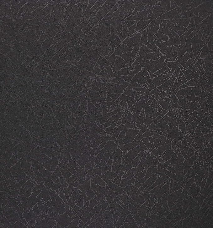 Abyssaly 23.6" x 118" Black Silk Wallpaper Peel and Stick Embossed Self Adhesive Black Contact Paper Removable Kitchen Vinyl Textured Wall Paper Cabinet Furniture Shelf Liner