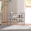 3 Tier Bamboo Shoe Rack for Closet Free Standing Wood Shoe Shelf Storage Organizer for Entryway Small Space Stackable 27