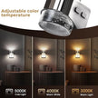 L LOHAS LED 3CCT Night Lights Plug into Wall, 3000K/4000k/5000K Adjustable Color Temperature Night Light,Bubble Nightlight with Dusk to Dawn Sensor for Rooms Bathroom Hallway
