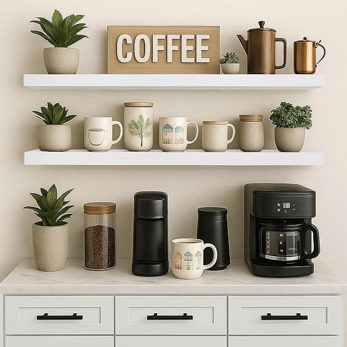 Rusitc Floating Shelves 48 inch Long 8 
