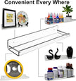 AMT 4 Pack Acrylic Floating Shelves, 15