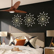 ZEXUIRU 3 Pack Gold Sunburst Wall Decor – Metal Crystal Wall Art with Sparkling Rhinestones, 14’’/18 Inch Starburst Wall Hanging Set for Living Room Bedroom Bathroom – Modern Bling Home Decorations