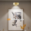 Picture Lights for Wall, 3 Lighting Modes Magnetic Art Display Light,Battery Operated Led Painting Light with Remote Control Dimmable & Timer,3Pack Gold