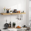 Fun Memories Floating Shelves - 10.3 Inch Deep Wall Shelf for Decor & Storage - Wall Mounted Display Shelving with Invisible Heavy-Duty Metal Bracket - 36