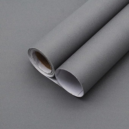 Yancorp 16"x120" Matte Dark Gray Contact Papaer Peel and Stick Wallpaper Vinyl Wrap Countertop Wallpapers Waterproof for Cabinets Drawers Bedroom Kitchen Self-Adhesive Wallpaper