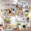 Amyhill 31 Pcs Religious Easter Tiered Tray Decor Christian Easter Decorations He is Risen Christian Wooden Signs Farmhouse Cross Lily Dove Table Decor for Home Kitchen Shelf Coffee Bar