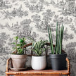 NextWall Chateau Toile Peel and Stick Wallpaper (Inkwell)