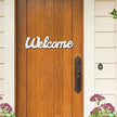 Rustic Wooden Outdoor Welcome Sign for Front Door 15