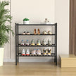 4 Tier Bamboo Shoe Rack for Closet Free Standing Wood Shoe Shelf for Entryway Small Space Stackable 27