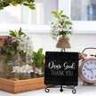 Modern Farmhouse Decor, Home Decor For Living Room, Boho Chic Aesthetic Shelf Decorations, Christian Dear God Sign, Farm House Entryway Tv Stand Fireplace Coffee Table Decoration (03)