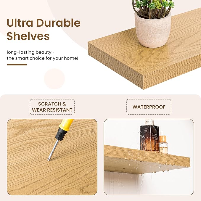 24in Floating Shelves for Wall, 24