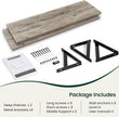 Floating Shelves, 12 Inch Deep Rustic Wood Wall Storage, 48W x 12D Wall Shelves Set of 2, Heavy Duty Metal Brackets, Large Industrial Book Shelf for Living Room, Kitchen, Bedroom, Grey