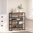 Shoe Rack - Sturdy Steel Shoe Organizer for Front Door Entrance Closet Entryway with Spacious Top - Industrial Style Strong Mesh Storage Shelves (5-Tier 11.8