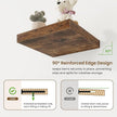 Square Floating Shelves for Wall, 12