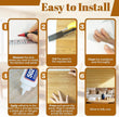 Natural Bamboo Wall Panel for Interior Wall Decor, Pole Wrap Wainscoting Wall Cladding Panel for Kitchen Island, Bedroom, Living Room, Office, Light-Carbonized (48