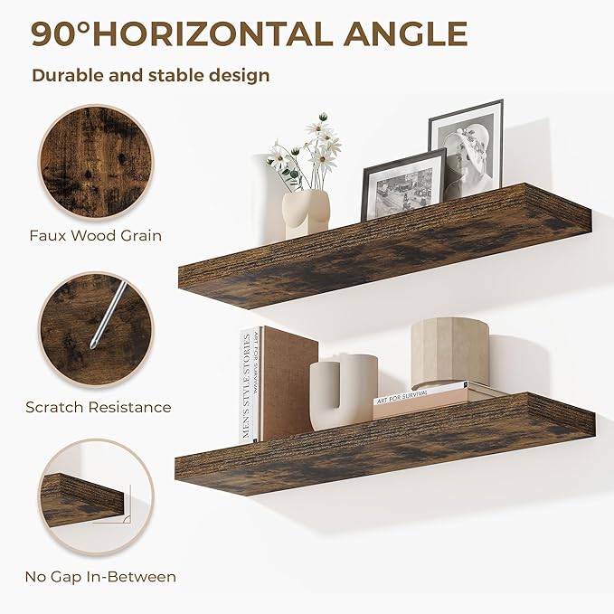 Dreamland 32 Inches Floating Shelves for Wall, 9.3