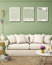 HesenDot Green Botanical Framed Wall Art Set, 12x16in Matisse William Morris Canvas Prints,Minimalist Classic Plants Home Decor for Living Room Bedroom Bathroom Office, Set of 3