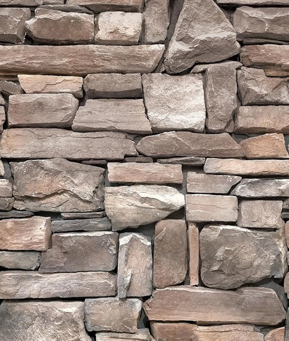 tiltil Stone Wallpaper Peel and Stick Brick Contact Paper Backsplash 17.7" X 78.8" Self Adhesive Wallpaper Removable Stone Decorative Wall Paper for Bedroom Countertops Cabinet Decor Vinyl Roll